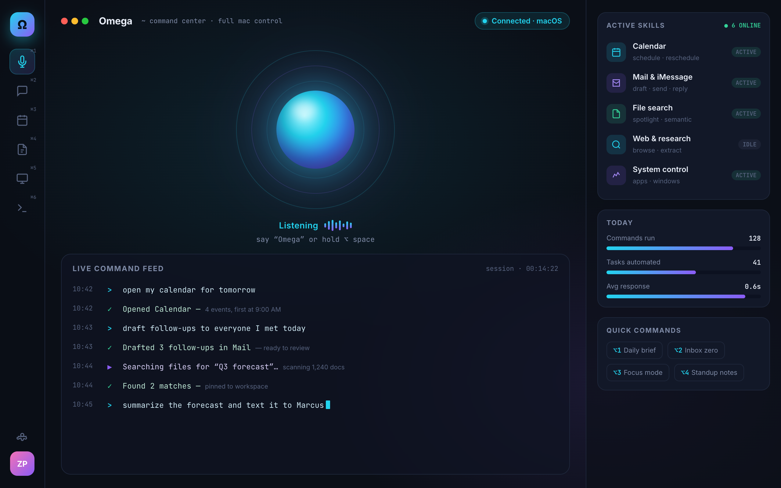 Omega — Voice AI